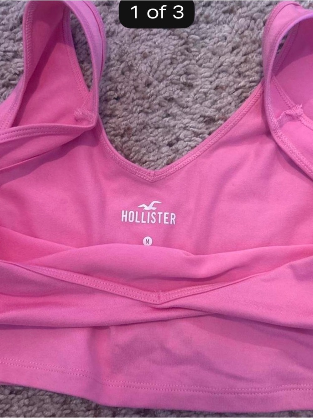 Hollister Hot Pink Seamless Sports Bralette